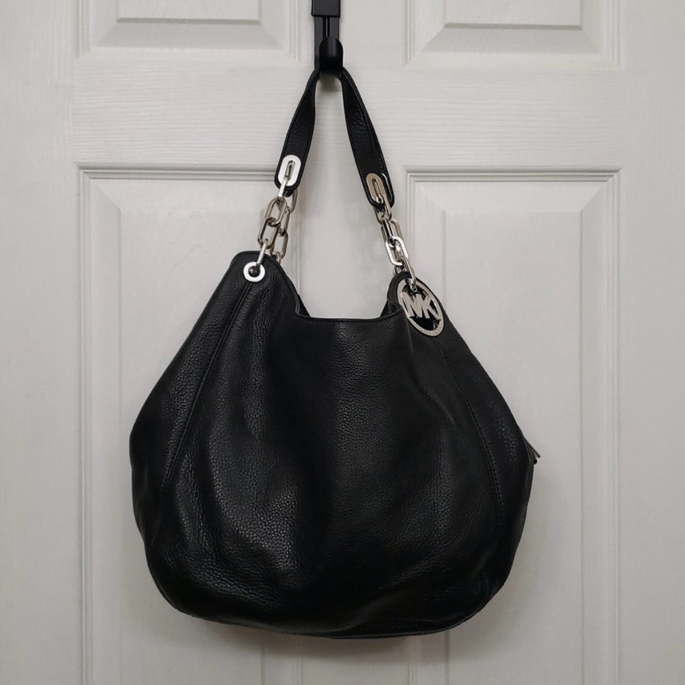 Michael Kors Black Leather Shoulder Bag & Wallet